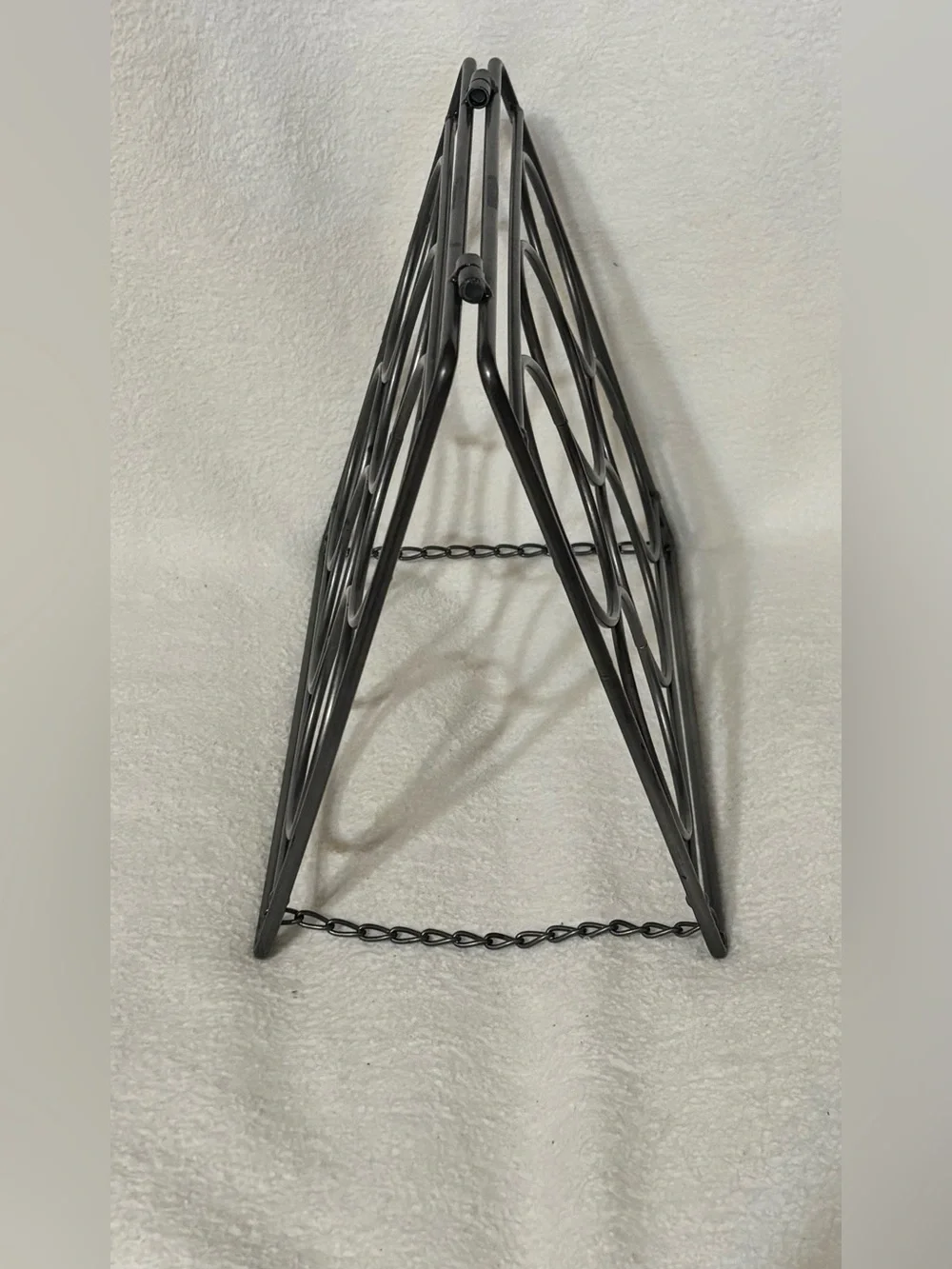 Black Metal 6-Bottle Wine Rack - Home Storage & Organization